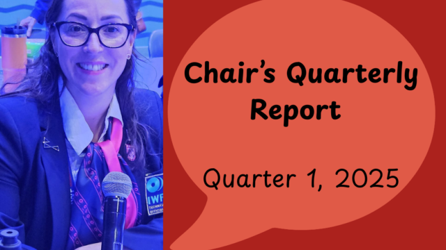Chairs Quarterly Report Quarter 1 2025